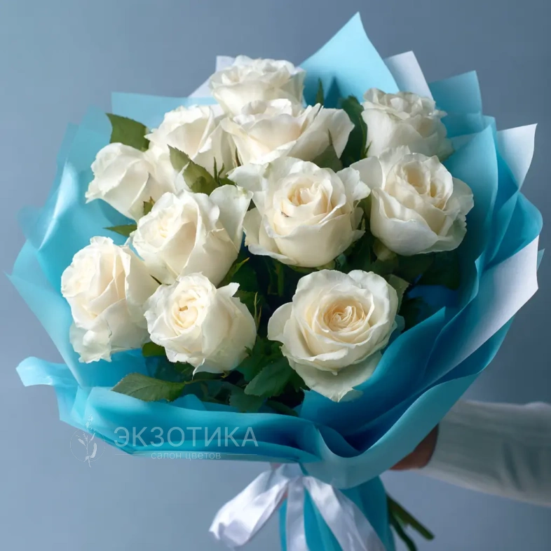 Белые розы &laquo;Тишина зимы&raquo;