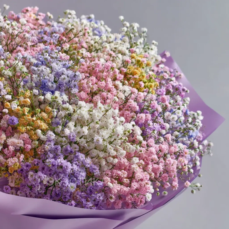 Монобукет из гипсофилы &laquo;Пушистая симфония&raquo;