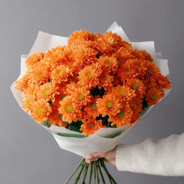Монобукет из хризантем «Осенний привет»