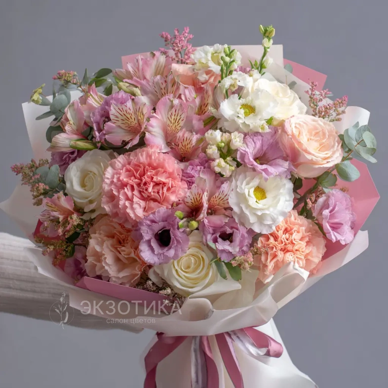 Букет с альстромериями &laquo;Калейдоскоп чувств&raquo;
