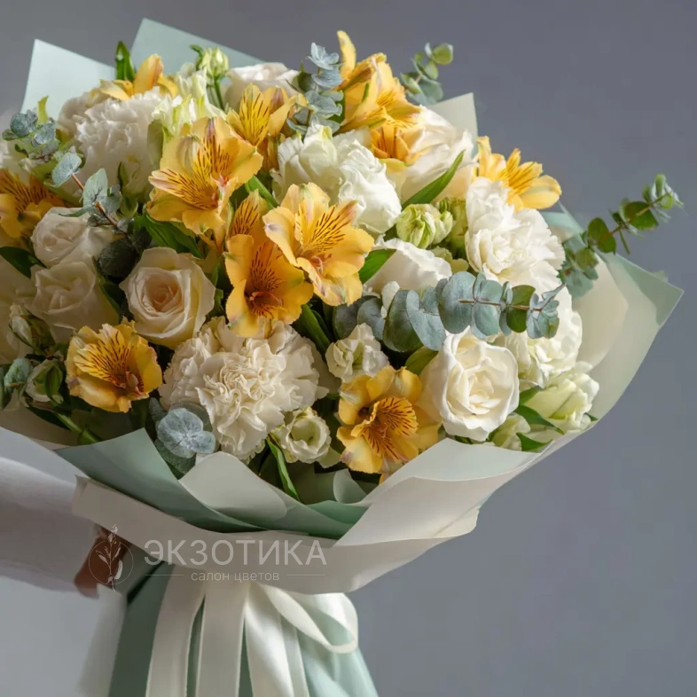 Букет с альстромериями &laquo;Яркое утро&raquo;