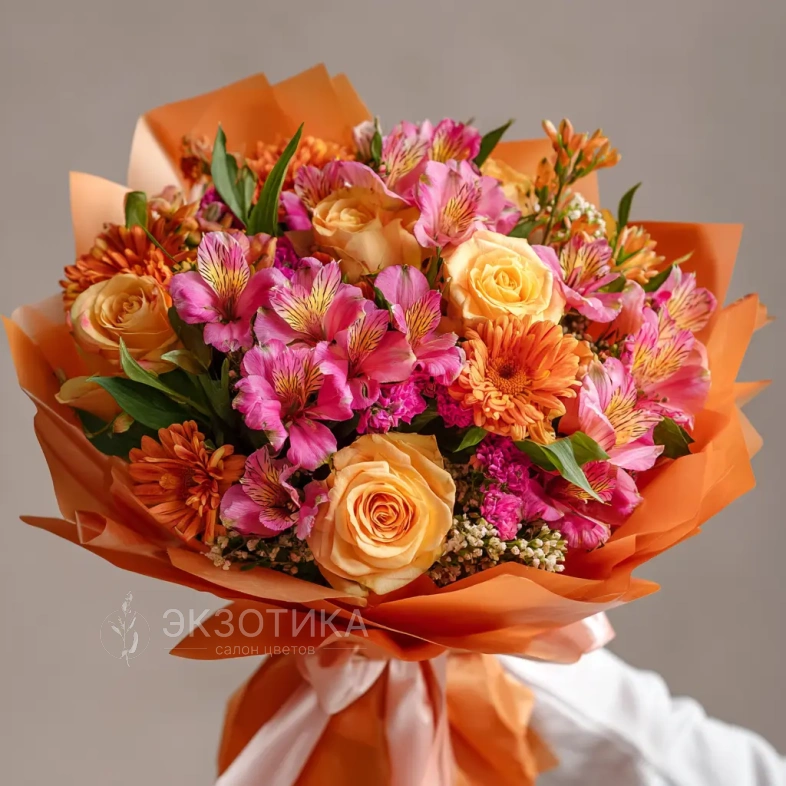 Букет с альстромериями &laquo;Праздник цвета&raquo;