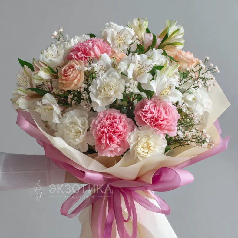 Букет с альстромериями &laquo;Игривое настроение&raquo;