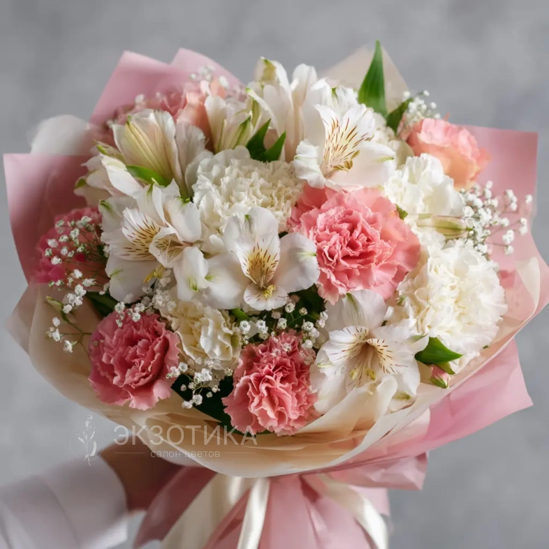 Букет с альстромериями &laquo;Игривое настроение&raquo;