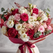 Букет с эустомами &laquo;Ароматный штрих&raquo; 0