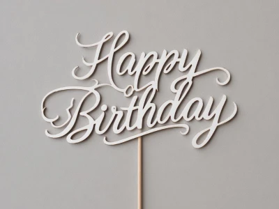 Топпер «С Днем рождения»