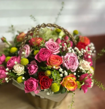 Корзина «Райская Роза»