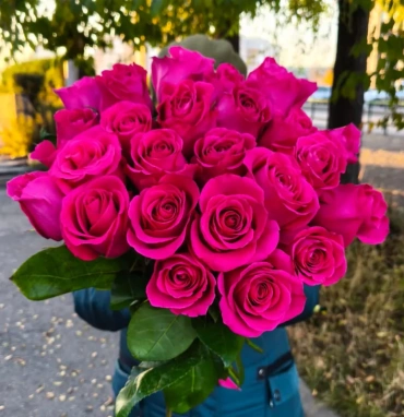 Букет из 25 роз «Пинк»
