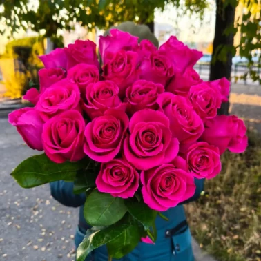 Букет из 25 роз «Пинк»