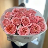 Букет из 15 пионовидных роз &laquo;Рассвет&raquo; 0