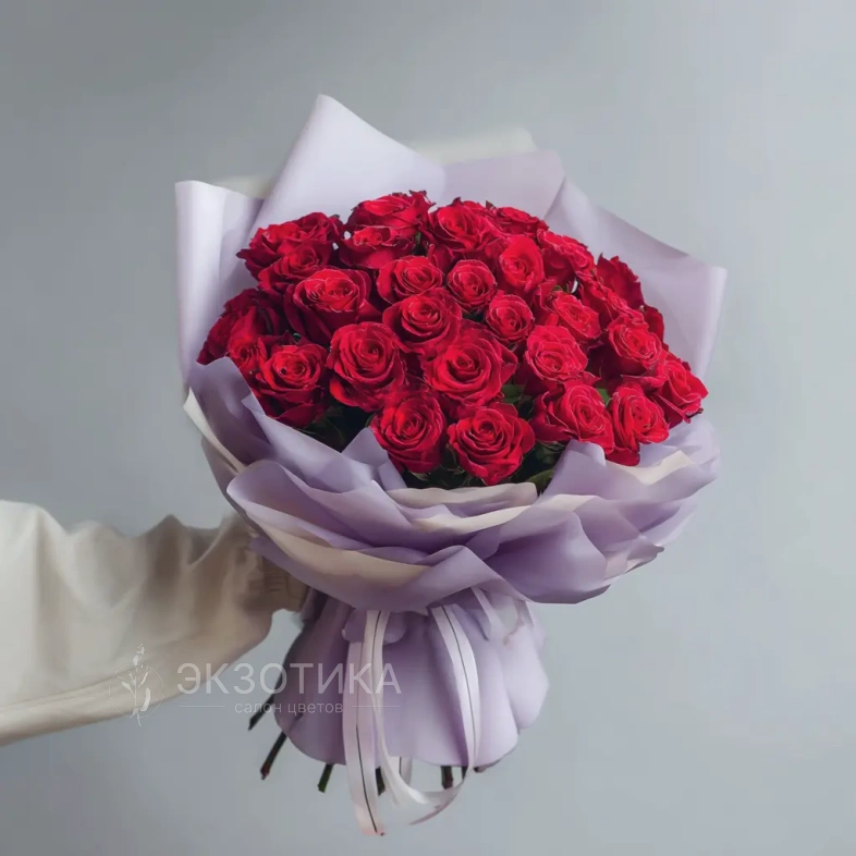 Красные розы &laquo;Чувства без слов&raquo;